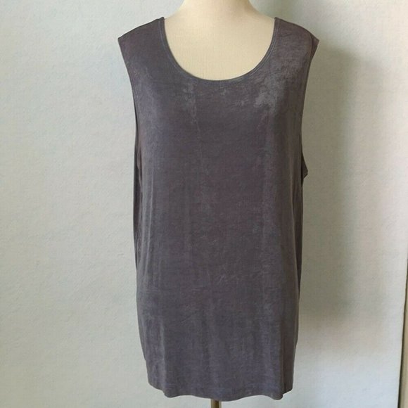 Slinky Brand Periwinkle Stretch Cami Tank Top - Picture 1 of 11